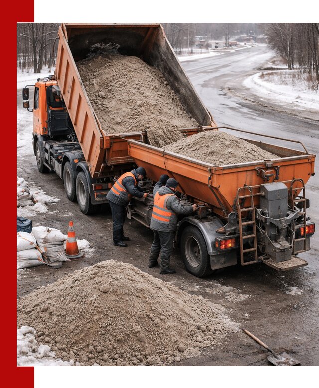 Поставка и вывоз пескосоля в Рославле оптом и в розницу