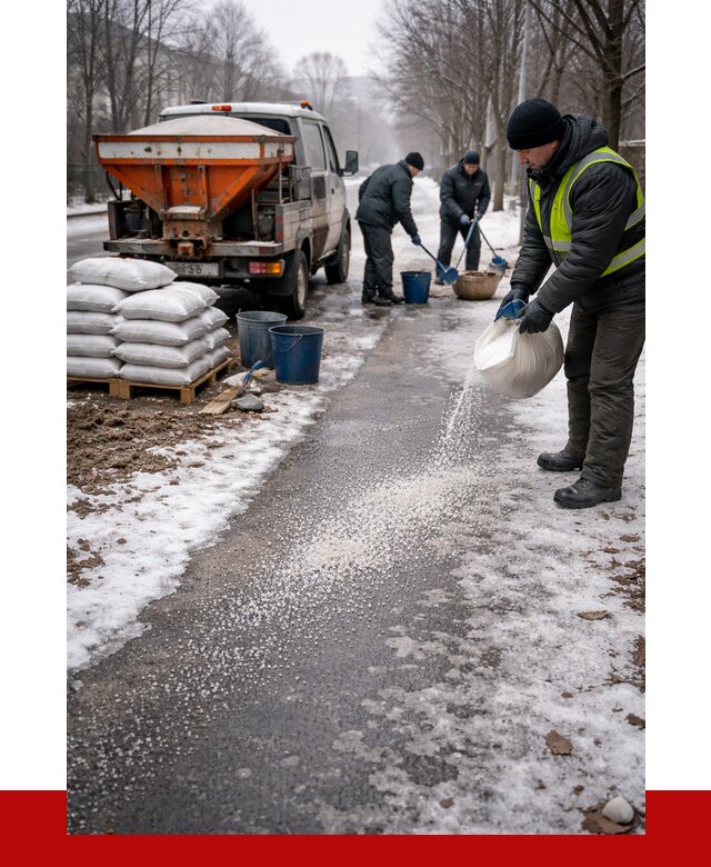 Реагент против гололеда в Рославле с доставкой от 4624 р. | ПРОНЕРУДРлв
