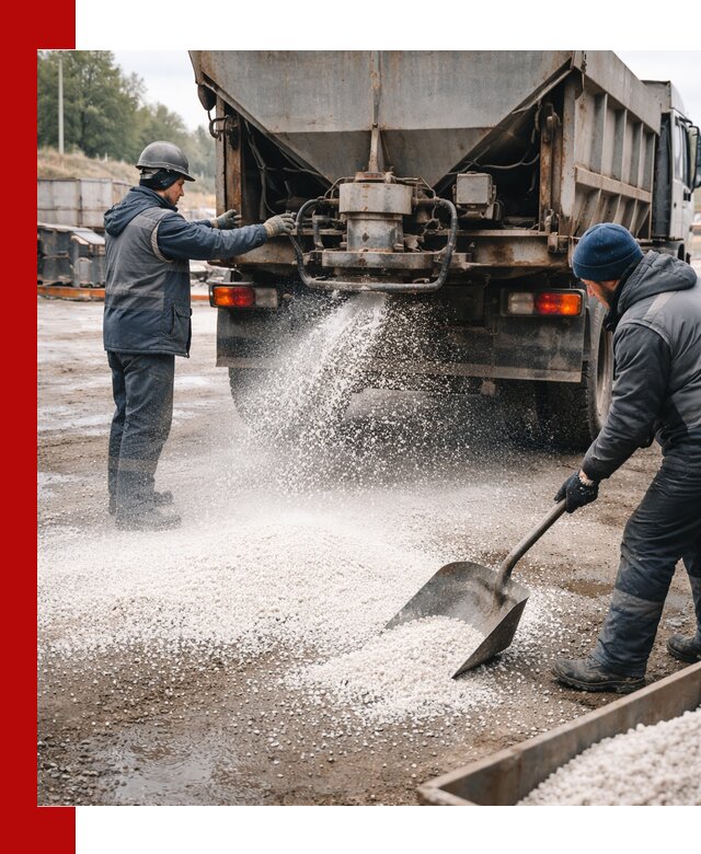 Доставка и продажа хлористого кальция в Рославле