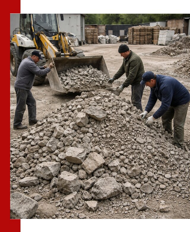 Демонтаж и вывоз бой бетона в Рославле