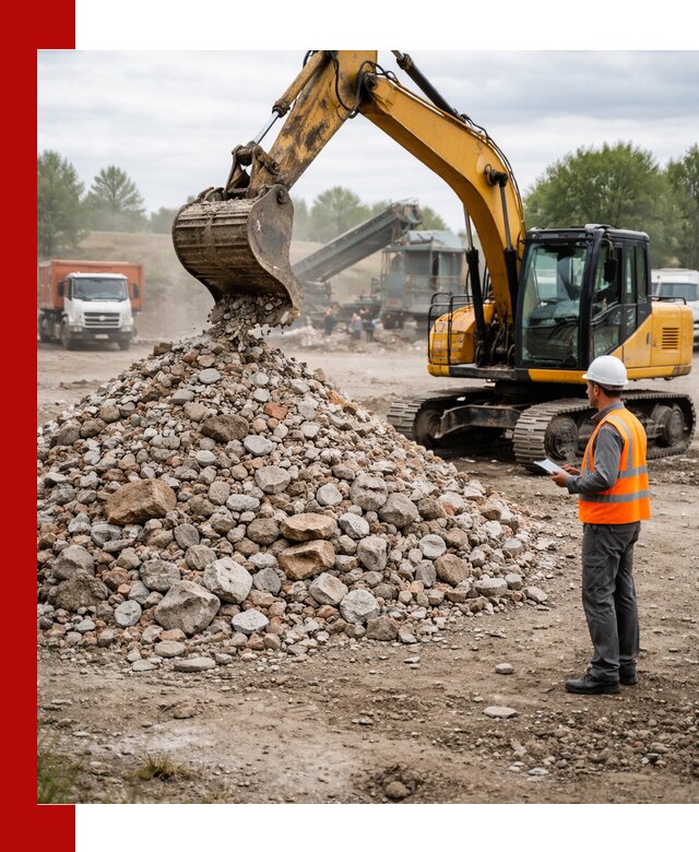 Доставка и вывоз строительного боя в Рославле