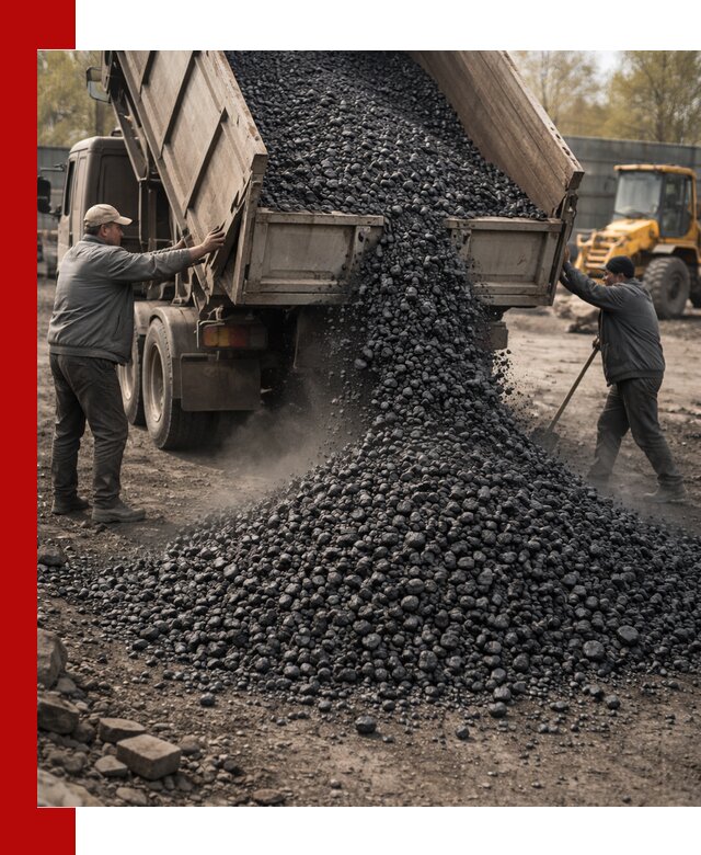 Доставка угля семечка самосвалами в Рославле