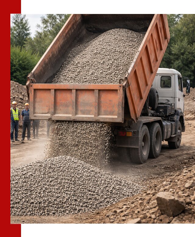 Доставка сыпучих материалов самосвалом в Рославле быстро и надежно