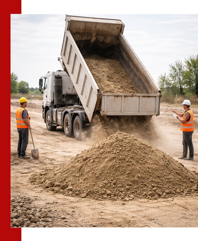 Доставка самосвалом 15 кубов в Рославле за город и по городу