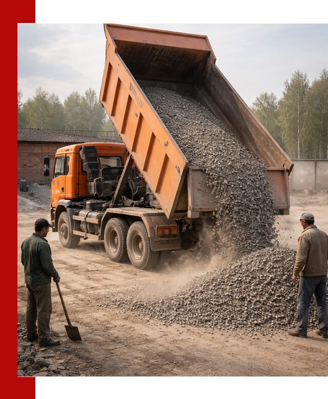 Доставка самосвалом 20 м3 в Рославле быстро и надежно