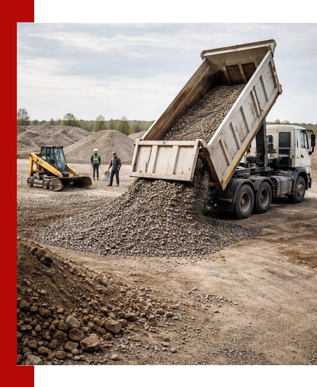 Доставка самосвалом 25 м³ в Рославле быстро и надежно