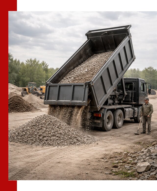 Доставка самосвалом 30 м3 по выгодным ценам в Рославле