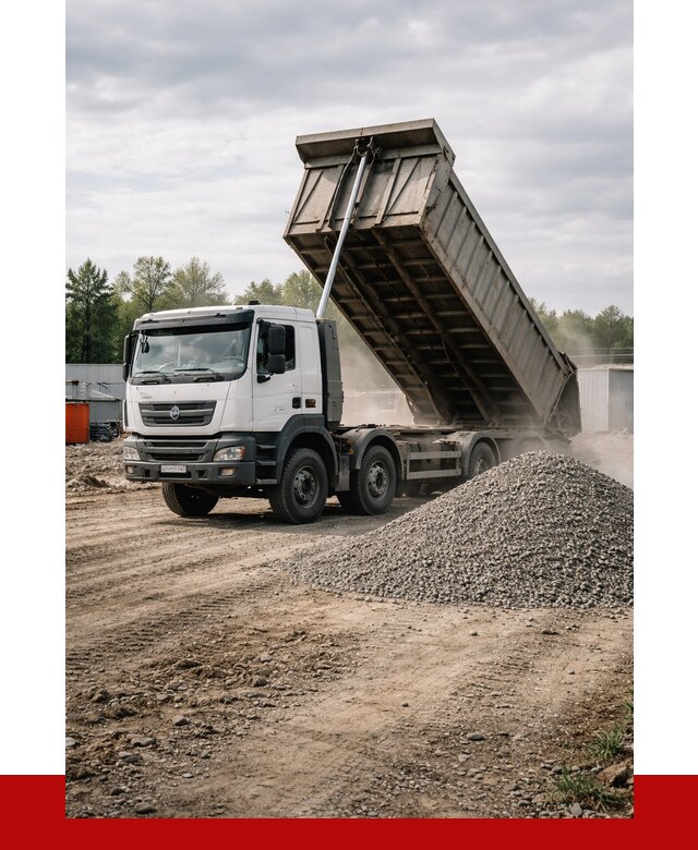 Доставка самосвалом 40 кубов в Рославле от 9248 р. | ПРОНЕРУДРлв