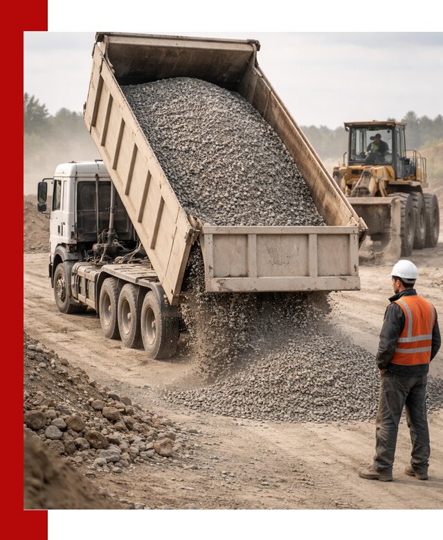 Доставка самосвалом 40 кубов цемента и сыпучих в Рославле