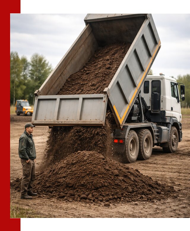 Аренда самосвала с водителем в Рославле для сыпучих грузов и навоза