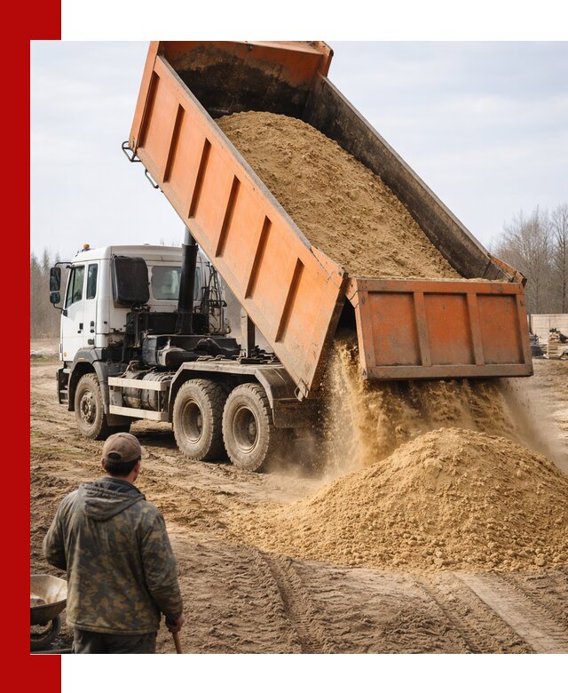 Аренда самосвала 20 тонн для перевозки грузов в Рославле