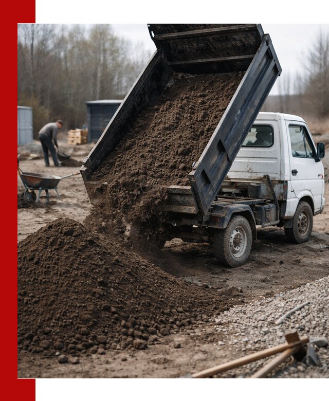 Аренда минисамосвала в Рославле для доставки сыпучих материалов