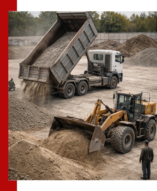 Перевозка сыпучих грузов самосвалами и бортовыми в Рославле