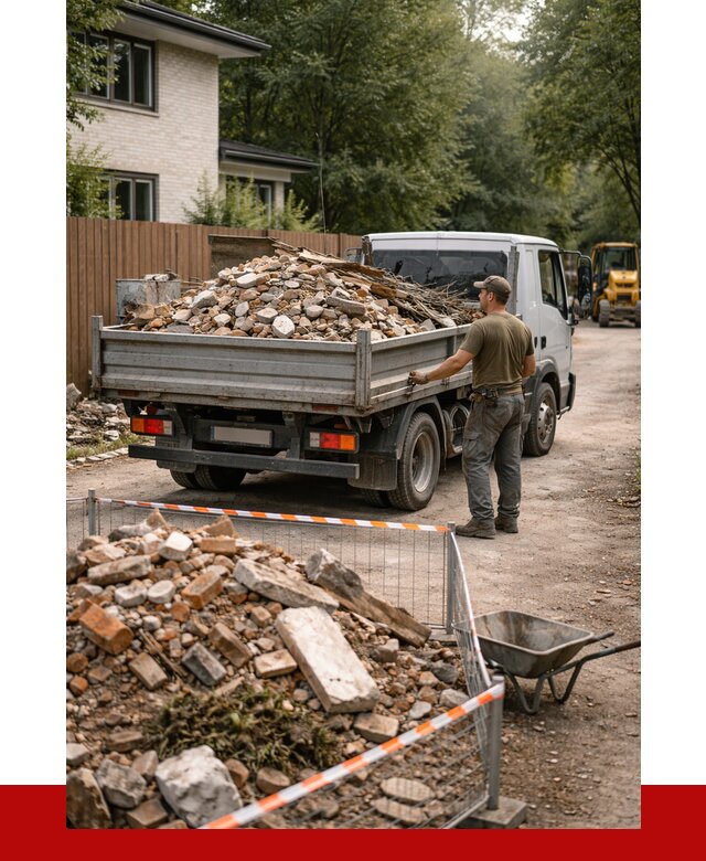 Вывоз строительного мусора с погрузкой в Рославле от 7707 р | ПРОНЕРУДРлв