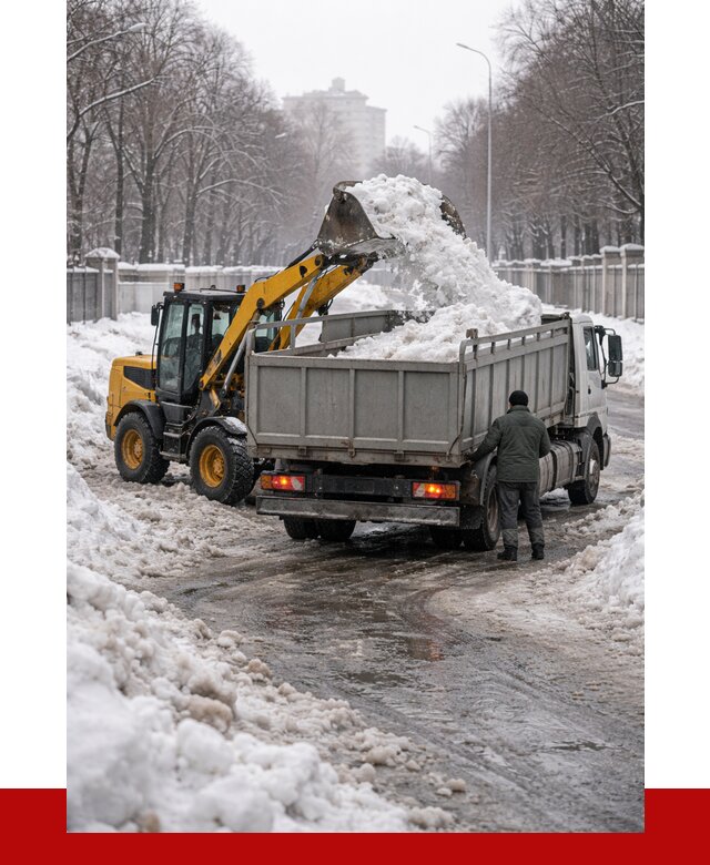 Вывоз снега с погрузкой в Рославле от 3597 р. ПРОНЕРУДРлв