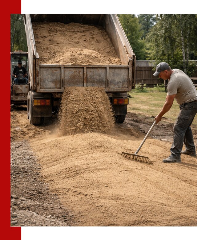 Отсыпка участка песком в Рославле быстро и качественно