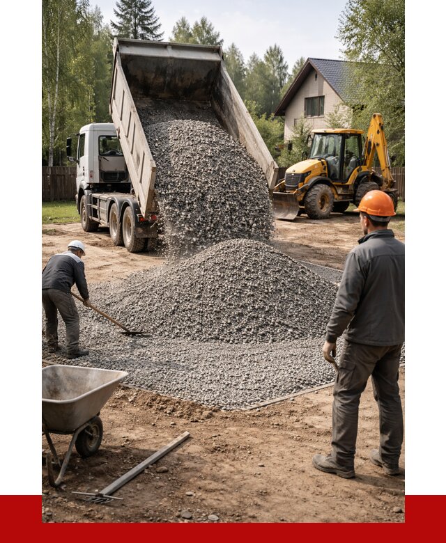 Отсыпка участка щебнем в Рославле от 6679 р. ПРОНЕРУДРлв