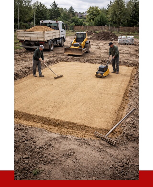 Устройство песчаной подушки в Рославле от 4624 р. ПРОНЕРУДРлв