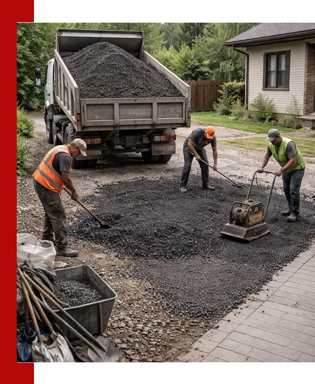 Асфальтовая крошка для двора с доставкой в Рославле